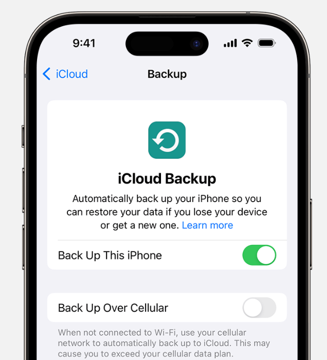 backup iPhone