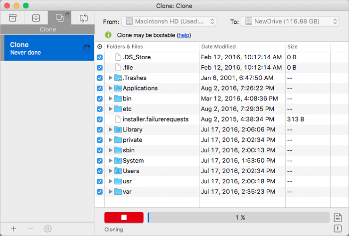 clone hdd in Mac