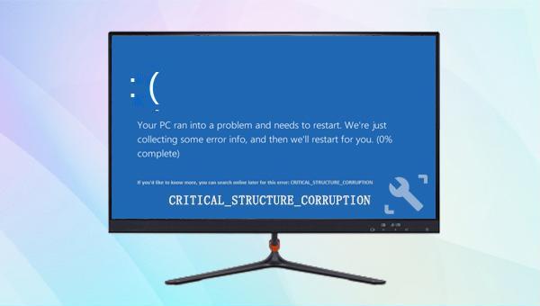 Critical structure corruption windows 10 как исправить