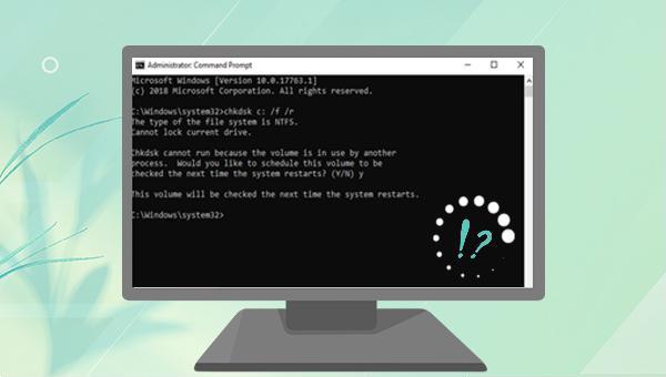 chkdsk stuck