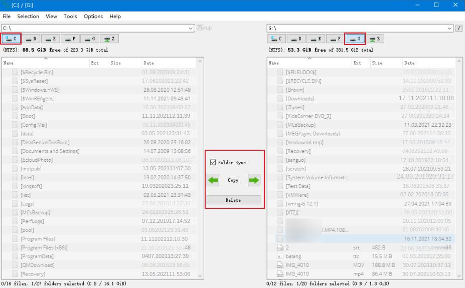 transfer data interface