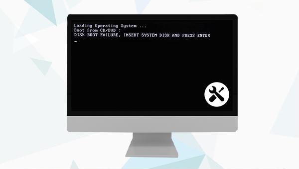 Fix DISK BOOT FAILURE error