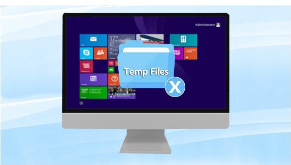 how to delete temp files in Windows 8