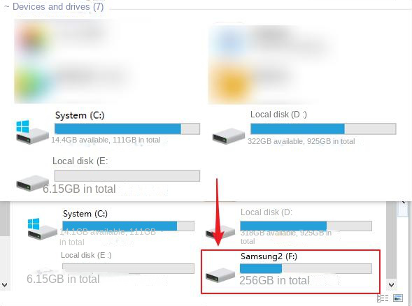 normal display hard disk