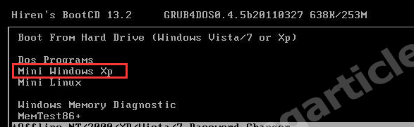 select mini Windows XP