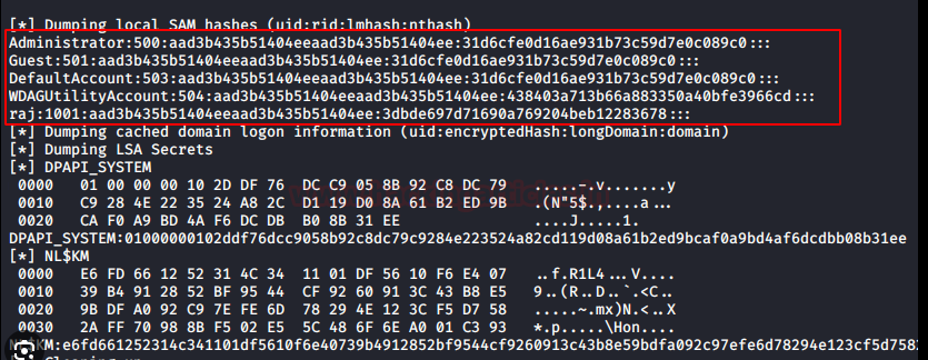 Windows SAM file internal