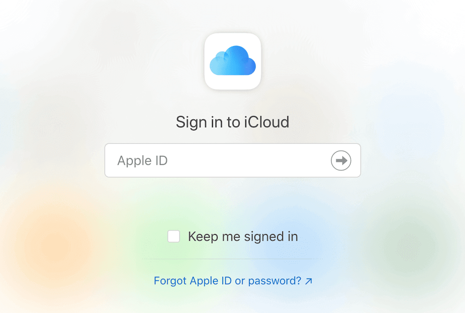 login iCloud