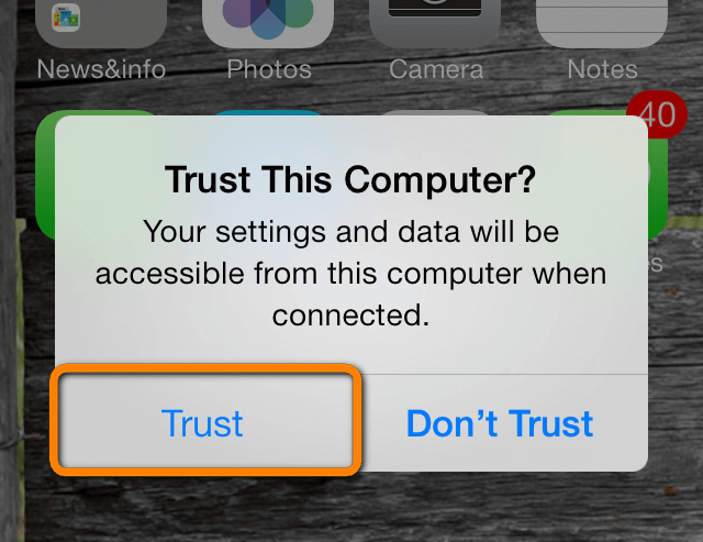 trust this computer