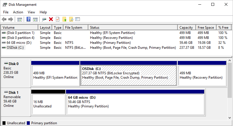 Disk management overview