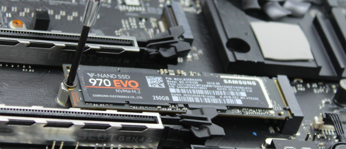 Installing an m.2 Solid State Drive