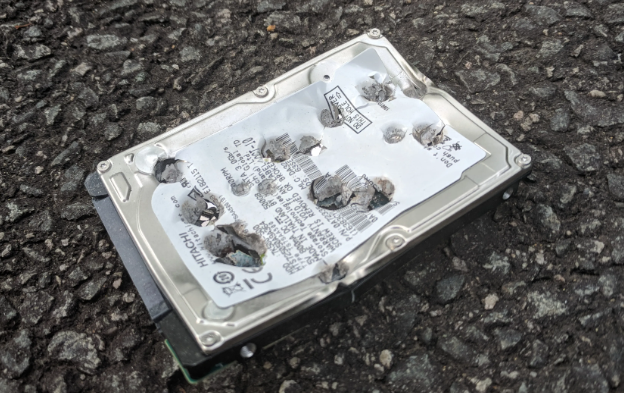 broken hard disk