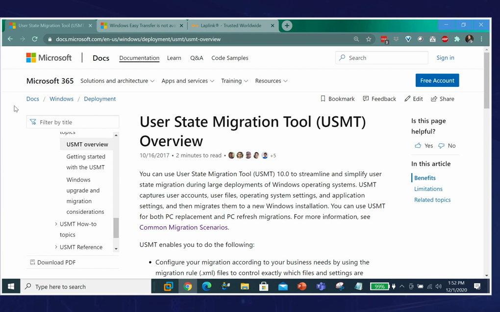 USMT Overview