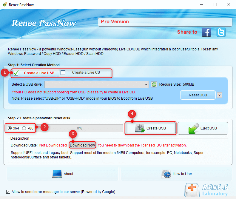 passcape reset windows password usb