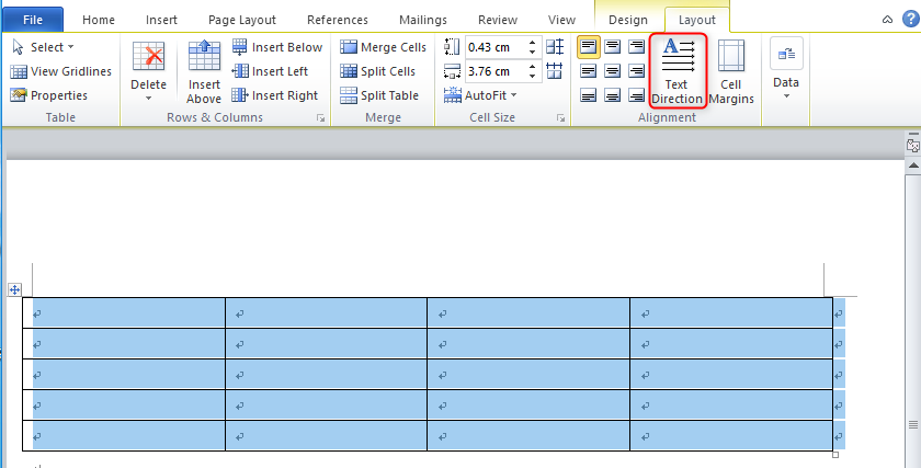 How To Rotate A Table In Microsoft Word Rene E Laboratory