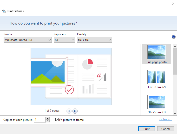 save images to pdf with microsoft print to pdf