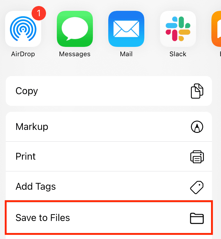 Convert Photos to PDF Files on iPhone