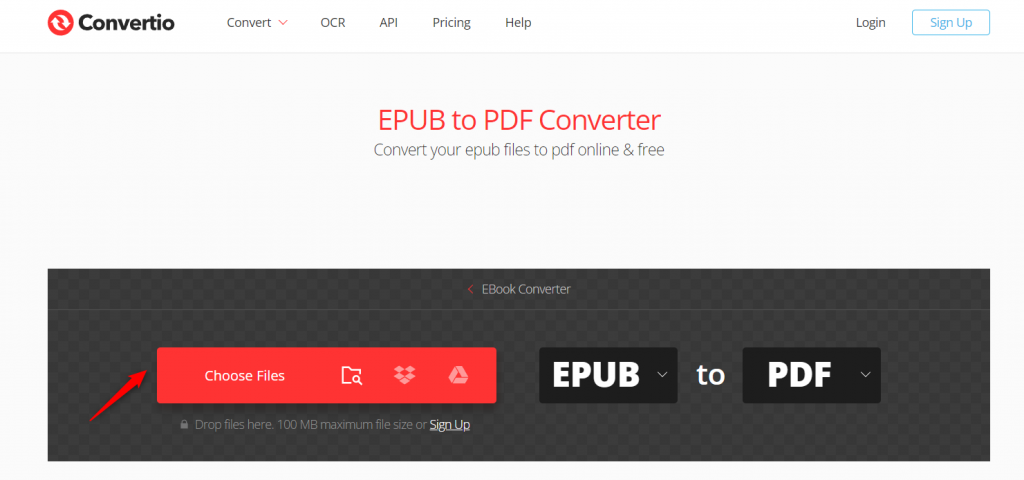 EPUB to PDF Converter