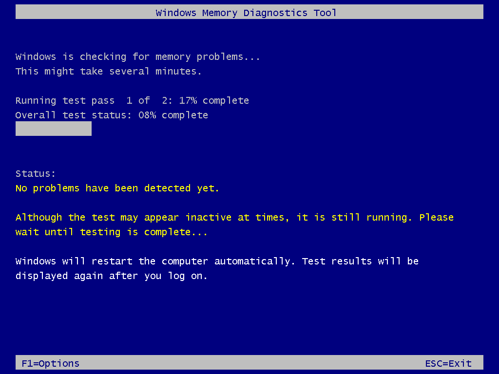 Diagnose computer memory problems