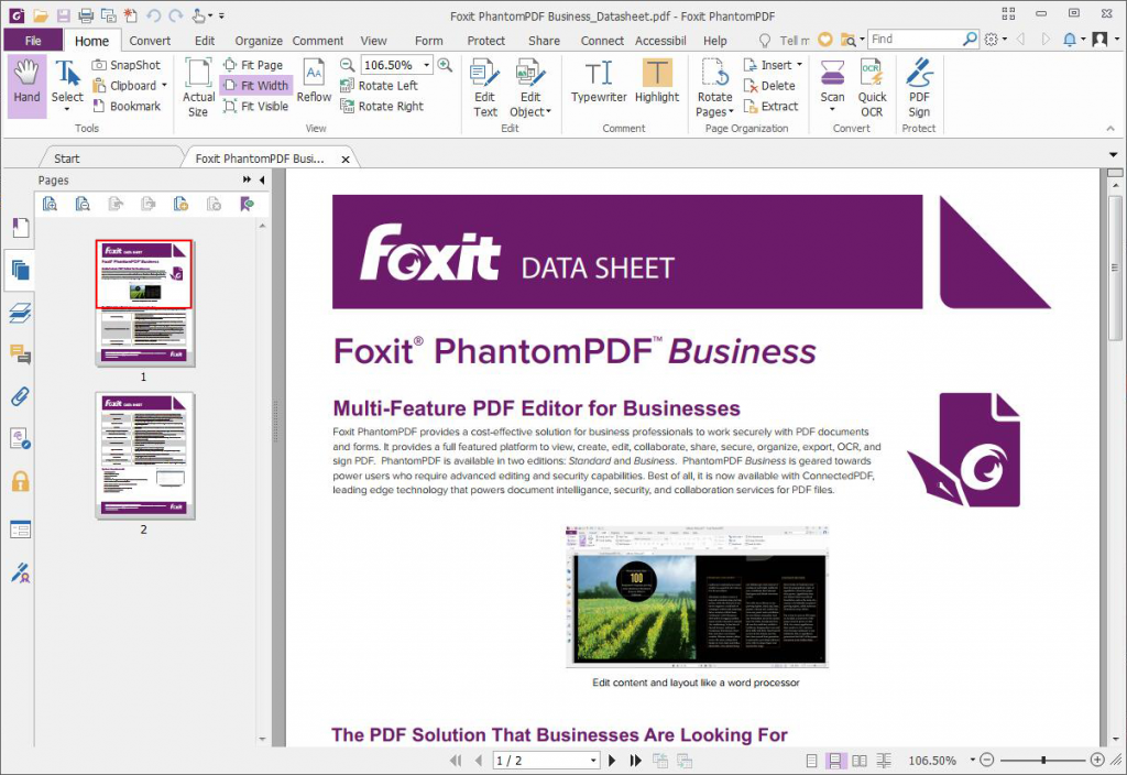 Foxit Phantom PDF