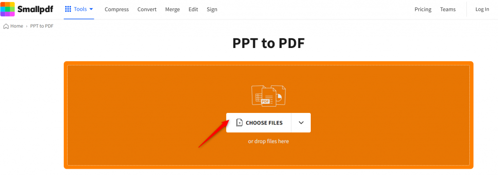 PPT to PDF smallpdf