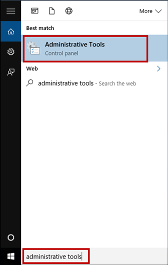 Search Administrative Tools