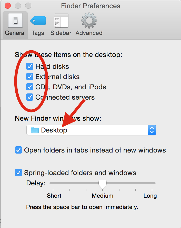 Finder preference in Mac