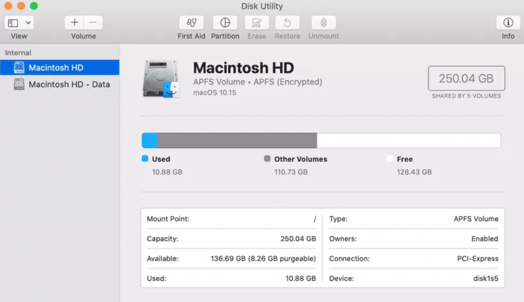 macintosh hd in mac