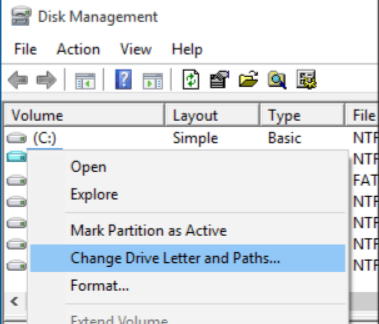 VHD file Change Drive Letter and Paths